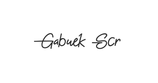 Gabuek Script font thumb
